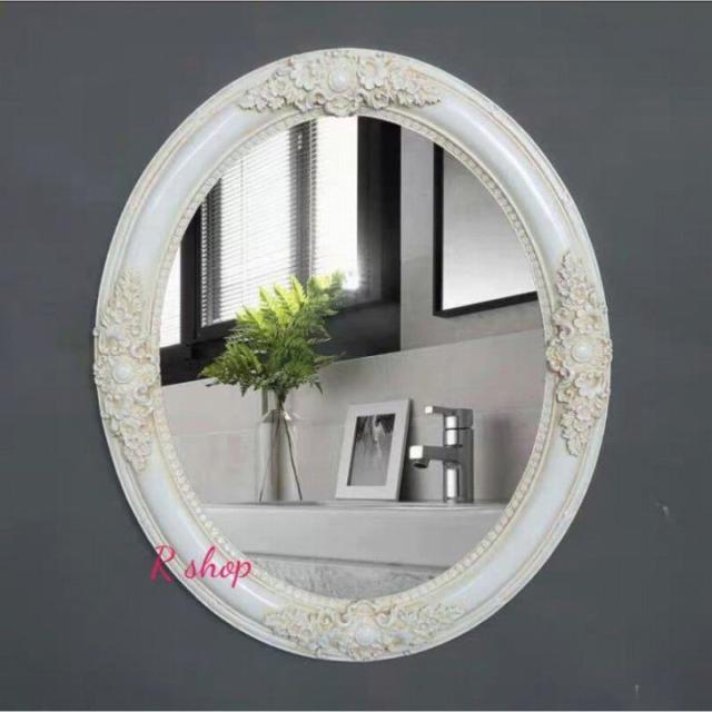 ミラー吊鏡 壁掛け鏡 壁掛けミラー 豪華ウォールミラ 高級豪華鏡 アンティーク調 39x49cmの通販は 72,022円