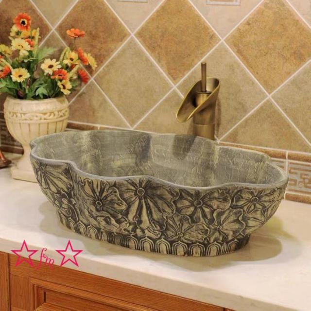 置き型洗面ボウルセット 手洗い器 デザイン 陶磁器 手洗い鉢 洗面台 蛇口 排水ホース付き