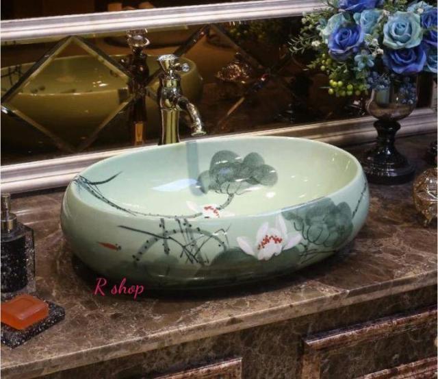 高級洗面台 洗面ボウルセット 洗面ボール 陶器 手水鉢 高級洗面台 洗面ボウルセット 洗面ボール 陶器 手水鉢 ．手洗器 手洗い