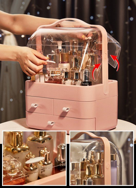 M4-2-2メイクボックス コスメボックス 化粧品収納ケース 小物収納