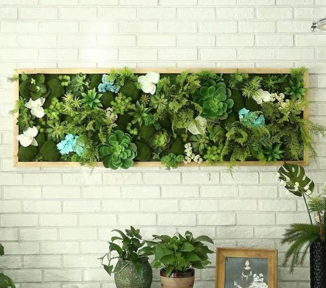 壁飾り 人工観葉植物 壁掛けインテリア ディスプレイ 壁掛けミックス  