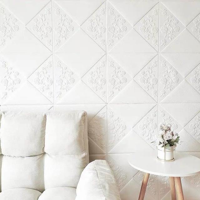 50枚 70cm×70cm 背景壁 3D立体レンガ模様壁紙 ．防水 汚い防止 カビ