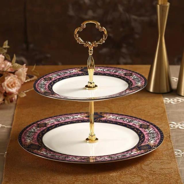 ケーキ スタンド プレート 2段セット ．アフタヌーンティー フルーツ トレー 皿 24,948円