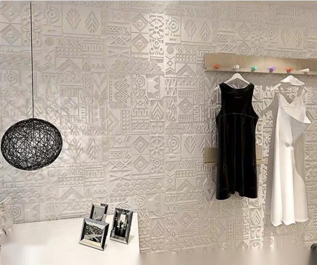 50枚 70cm×70cm 背景壁 3D立体レンガ模様壁紙 防水 汚い防止 カビ 