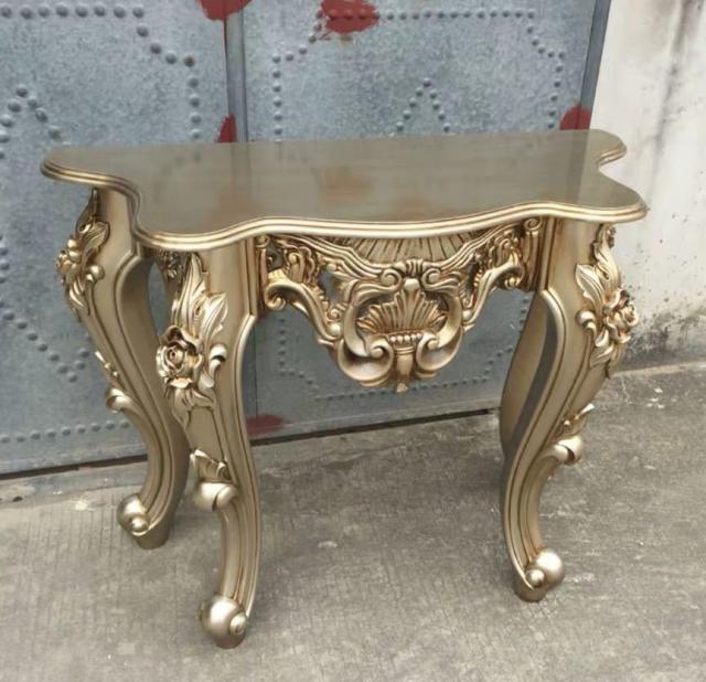 サイドテーブル コンソールテーブル ．玄関テーブル 花台 電話台 アンティーク調デザイン 幅100cmの通販は