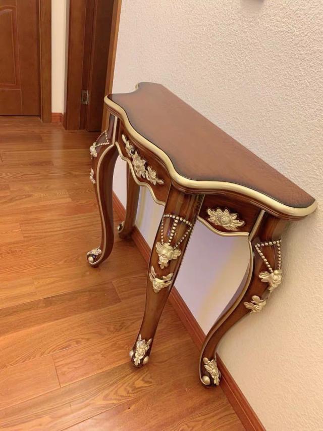 高級サイドテーブル コンソールテーブル 玄関テーブル 花台 電話台