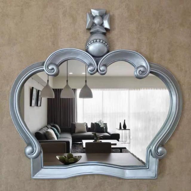 豪華鏡 アンティーク調 壁掛け鏡 壁掛け ．壁掛けミラー ウォールミラー 68x69cm