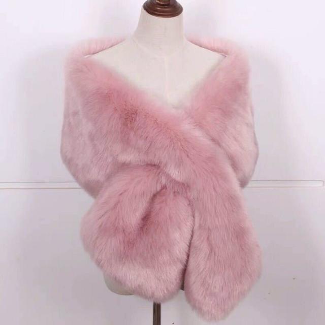 毛皮風ミンクケープ ．ファーショール ファーストール ポンチョ ボレロ ストール