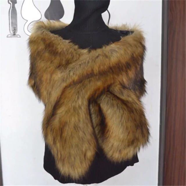 毛皮風ミンクケープ ．ファーショール ファーストール ポンチョ ボレロ ストール．