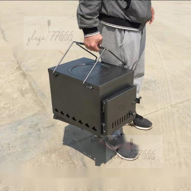 304ステンレス鋼屋外薪ストーブ携帯用ピクニック装備バーベキュー多