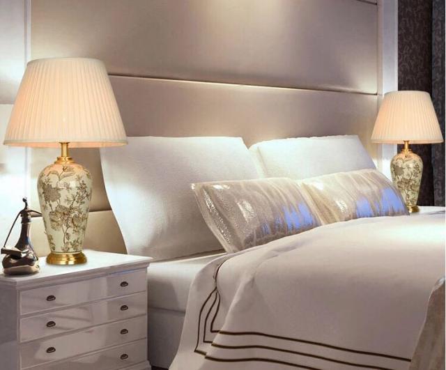 照明スタンドライト テーブルランプ デスクライト 卓上ステンド 高級陶器スタンド