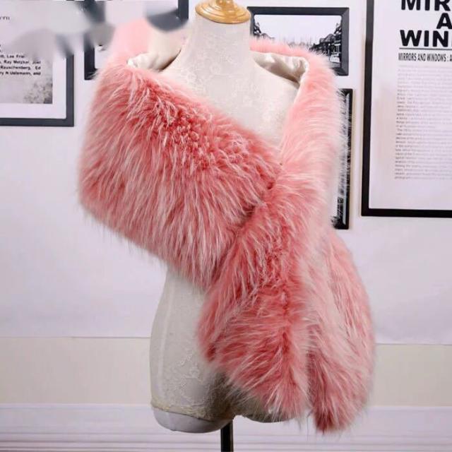 毛皮風ミンクケープ ．ファーショール ファーストール ポンチョ ボレロ ストール．