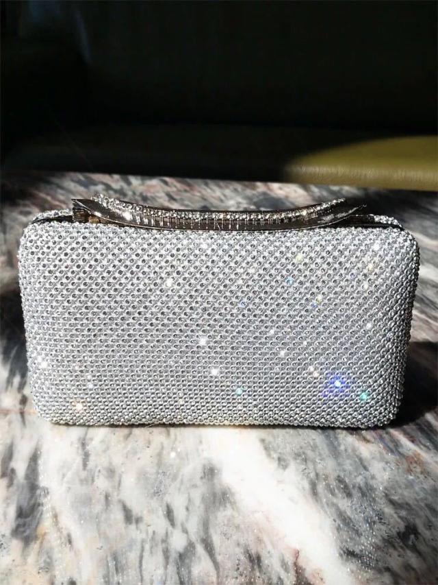 豪華パーティーバッグ キラキラ ストーンBAG ラインストーンクラッチバッグ