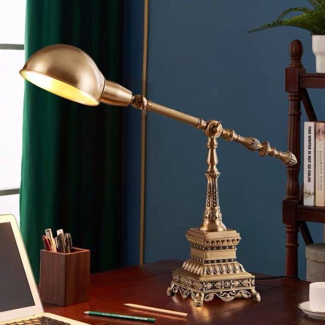 照明スタンドライト テーブルランプ デスクライト 卓上ステンド 高級銅製
