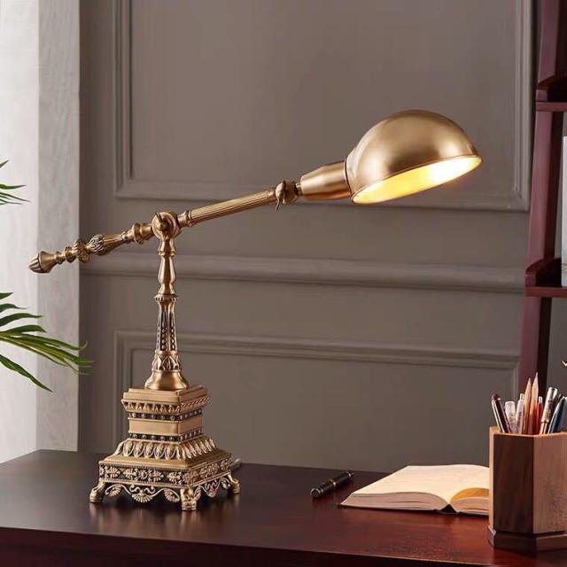 照明スタンドライト テーブルランプ デスクライト 卓上ステンド 高級銅製