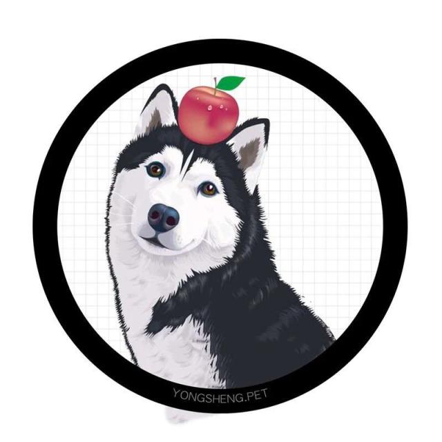 ☆ラグマット リビングマット 玄関マット．カーペット．お風呂マット ．60cmサイズ ハスキー犬柄雑貨