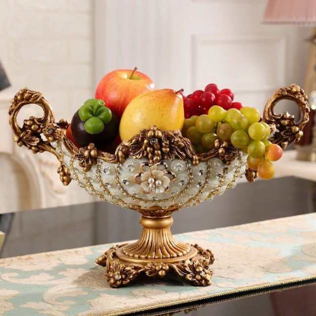 高級果物皿 盛り皿 お菓子皿 フルーツプレート、花柄豪華〜果物カゴ お