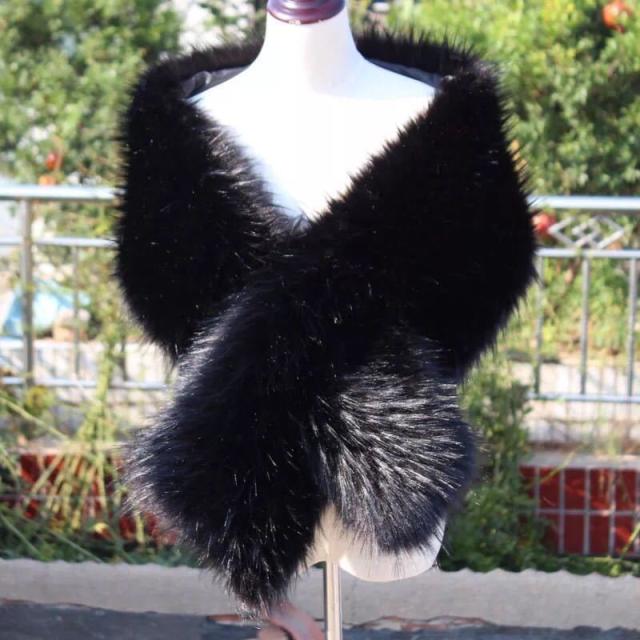 毛皮風ミンクケープ ．ファーショール ファーストール ポンチョ ボレロ ストール.