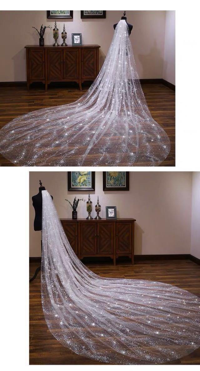 ウエディングベール 〜ロングベール ウェディング レース・刺繍 ベールUP儀式OK 結婚式用