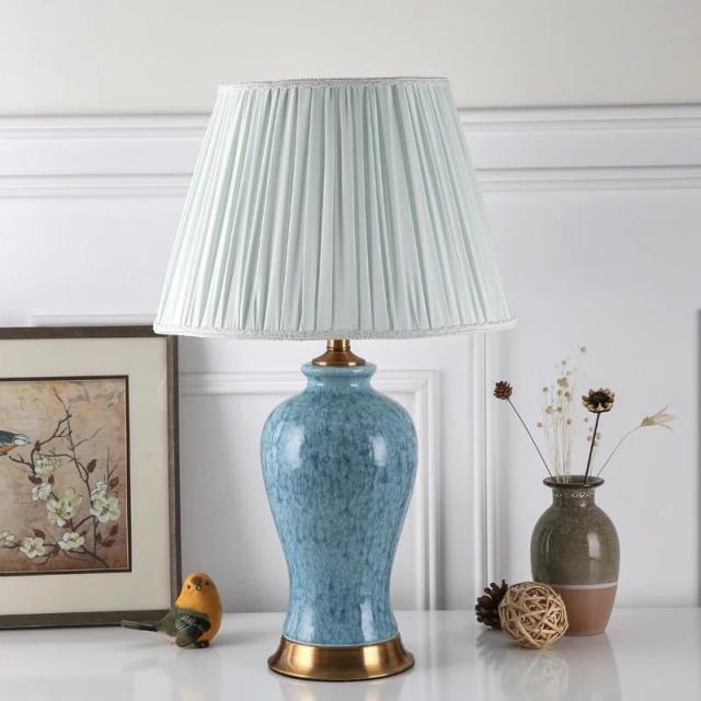 照明スタンドライト テーブルランプ デスクライト 卓上ステンド 高級陶器ステンド