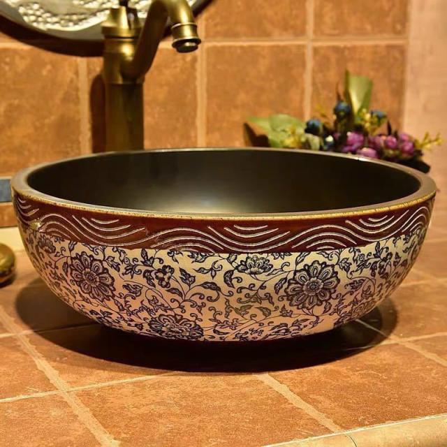 洗面ボウル 洗面ボール 陶器 手水鉢 手洗器 手洗い鉢 洗面器