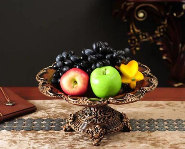 高級果物皿 盛り皿 お菓子皿、フルーツプレート、花柄豪華〜果物カゴ