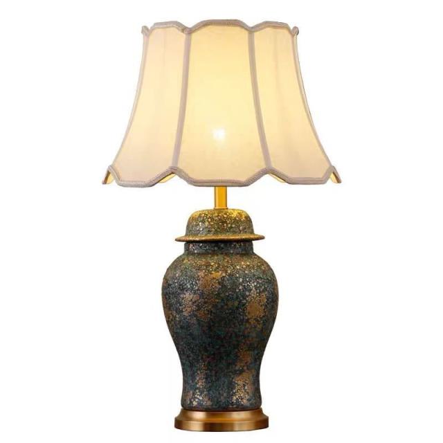 照明スタンドライト テーブルランプ デスクライト 卓上ステンド 高級陶器テーブルスタンドの通販は