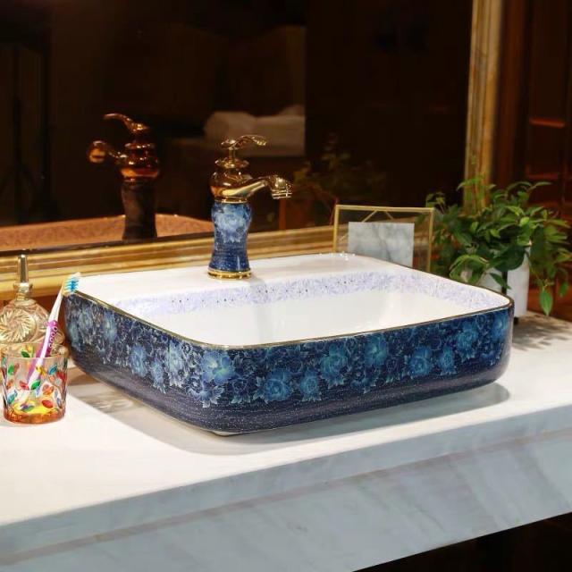 洗面ボウルセット 洗面ボール 陶器 手水鉢 手洗器 手洗い鉢 洗面器．