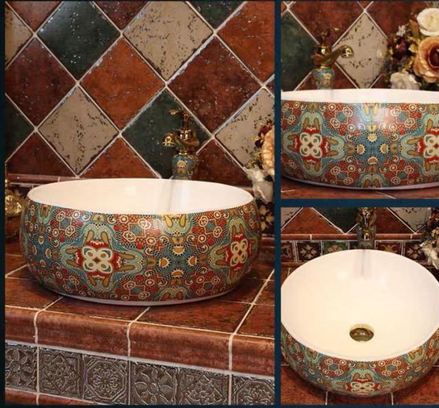 洗面ボウルセット 洗面ボール 陶器 手水鉢 手洗器 手洗い鉢 洗面器