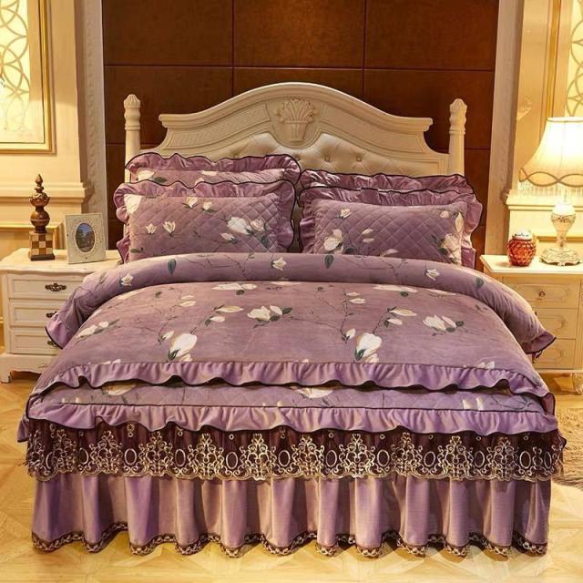 高級ベッド用品4点セット掛け布団カバー 枕カバー ベッドパッド ワイドダブルサイズの通販は