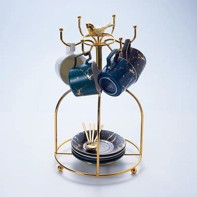 高級ティー・コーヒーカップセット カップ＆ソーサー4客セット