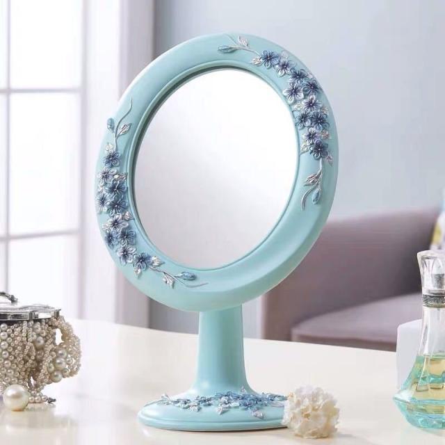 卓上ミラー 鏡 スタンドミラー 姫系雑貨 豪華化粧鏡 メイクミラー 化粧鏡の通販は