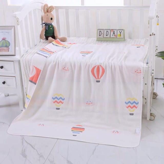 子供 6重ガーゼケット ブランケット タオルケット 通気性 軽量 掛け布団 110×110cm