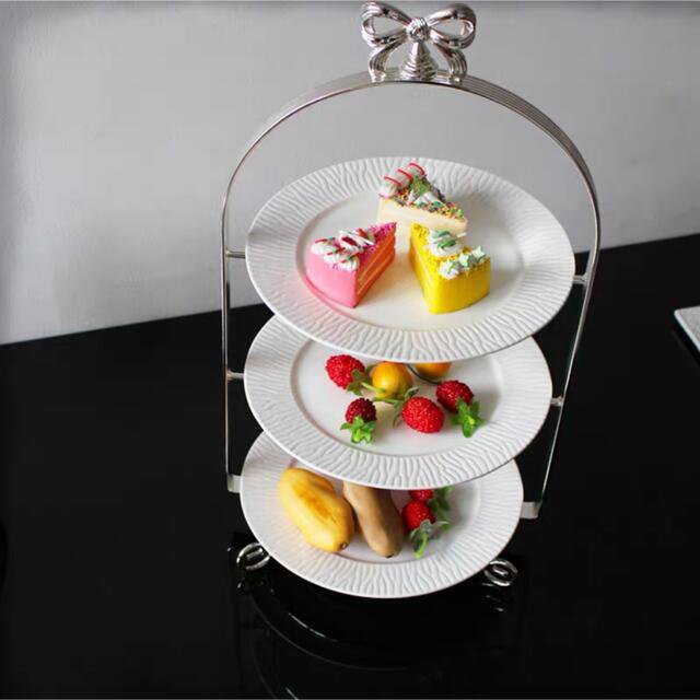ケーキ スタンド プレート 3段セット アフタヌーンティー フルーツ トレー 皿の通販は