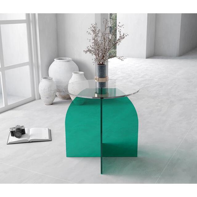 高級アクリルサイドテーブル コンソールテーブル玄関テーブル 花台 電話台