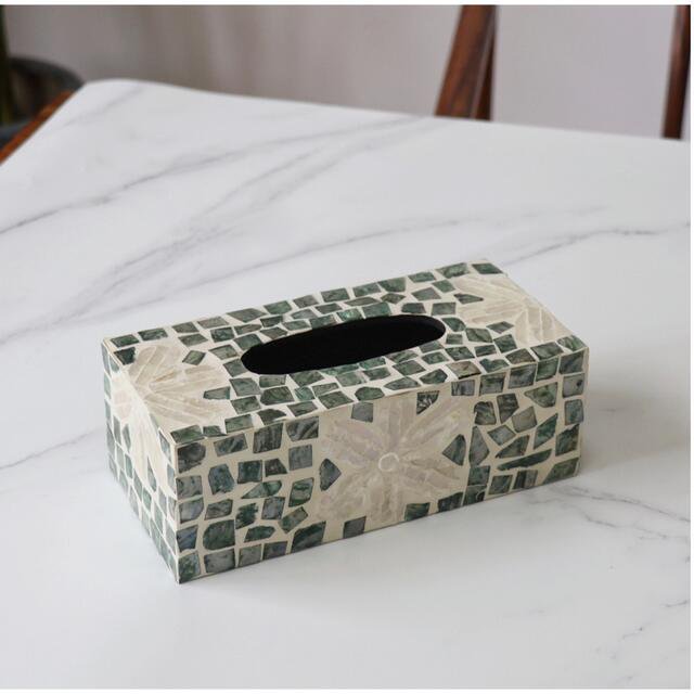 高級感のある ティッシュケース ．ティッシュカバー 北欧 貝素材入れ 19,513円