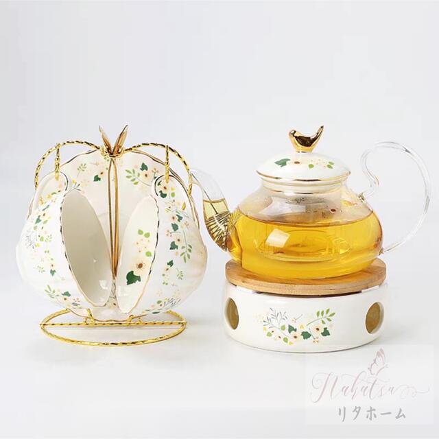 ティー・コーヒーカップセット カップ＆ソーサー2客セット ．陶磁器ティーセット