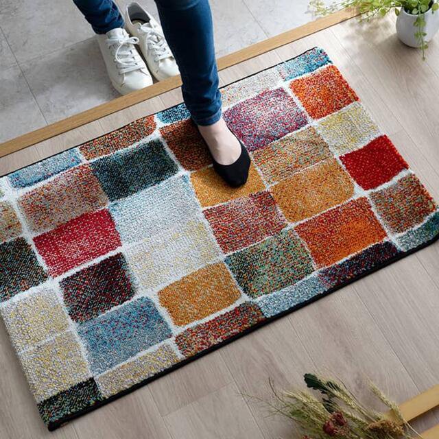 玄関マット トルコ製 ウィルトン織り 約50×80cm 抗菌防臭 消臭機能 5,338円