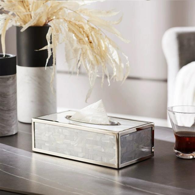 高級ティッシュケース ティッシュボックス 貝入れ