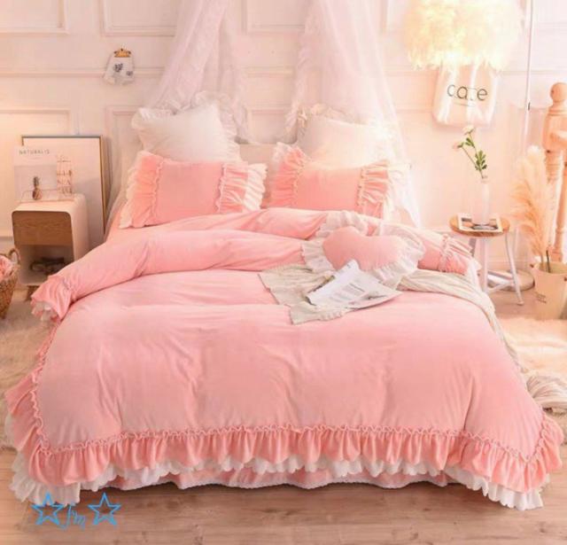 高級ワイドダブル ベッド用品4点セット 寝具 ボックスシーツ 枕カバー掛け布団カバー ベッドカバー 別のサイズあり