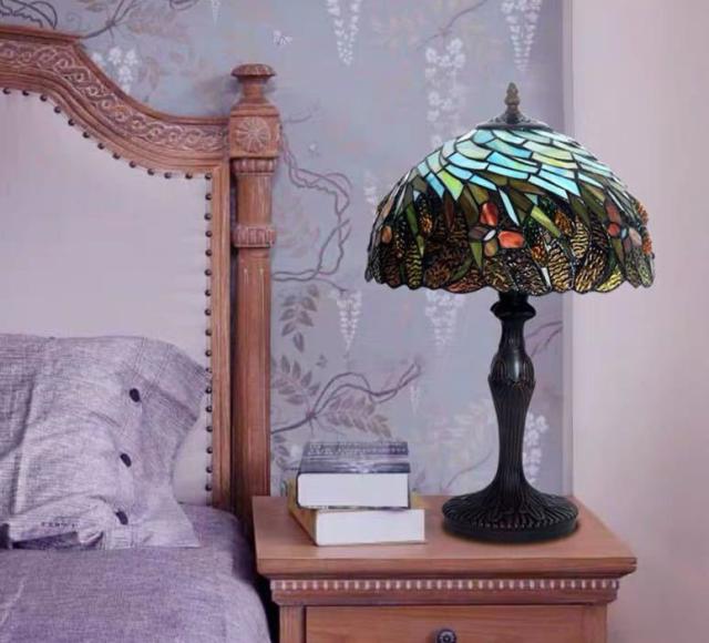 ステンドグラスランプ 卓上スタンド 豪華テ ブルランプ 卓上照明