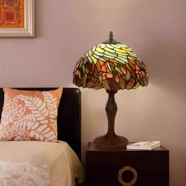 ステンドグラスランプ 卓上スタンド 豪華テ ブルランプ 卓上照明