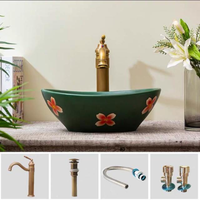 洗面ボウル 洗面ボール 陶器 手水鉢 手洗器 手洗い鉢 洗面器 蛇口 排水金具