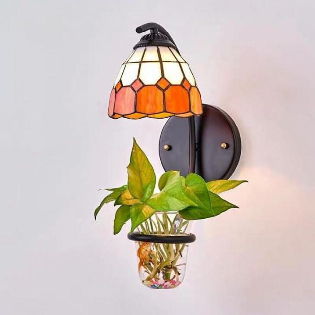 壁掛け照明 ．壁掛けステンドグラスランプ 壁掛け灯の通販は 18,850円