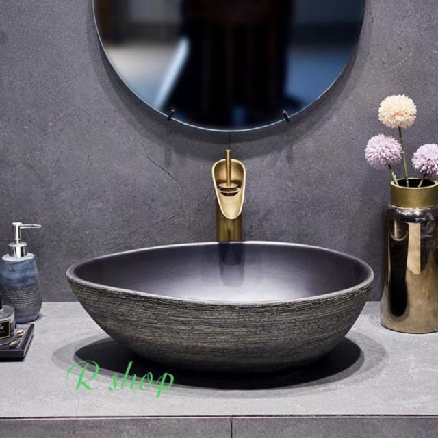 高級洗面台 洗面ボウルセット ．洗面ボール 陶器 手水鉢 ．手洗器