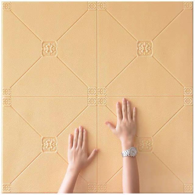 50枚 70cm×70cm 背景壁 3D立体レンガ模様壁紙 ．防水 汚い防止 カビ防止