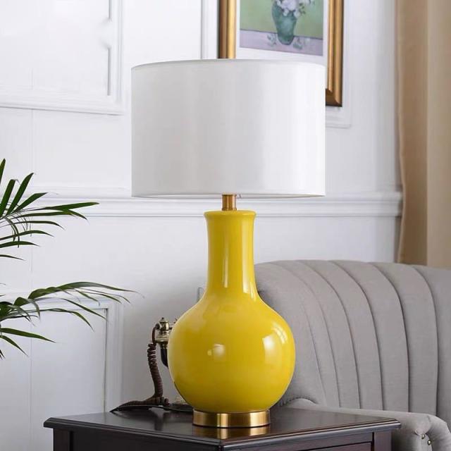 照明スタンドライト テーブルランプ デスクライト． 卓上ステンド ．陶器スタンドの通販は