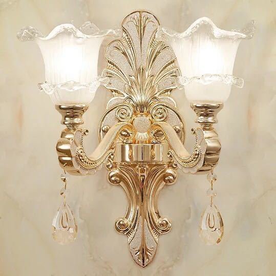 壁掛け照明 水晶ランプ 壁掛け灯 ．クリスタル壁掛け灯