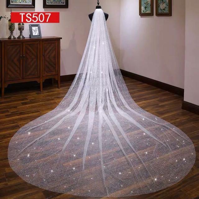 ウエディングベール 〜ロングベール ウェディング レース・刺繍 ベールUP儀式OK ．結婚式用