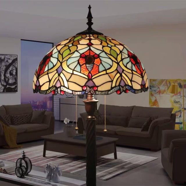 ステンドグラスランプ　間接照明 ステンドグラスランプ フットランプ 間接照明 フットライト